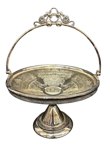 Wilcox Quadruple Silver Plate Brides Basket