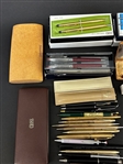Group of Pens and Pencils, Fountain Pens (3) 14k Gold Nibs
