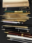 Group of Pens and Pencils, Fountain Pens (3) 14k Gold Nibs
