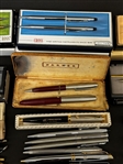 Group of Pens and Pencils, Fountain Pens (3) 14k Gold Nibs