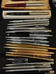 Group of Pens and Pencils, Fountain Pens (3) 14k Gold Nibs