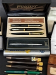 Group of Pens and Pencils, Fountain Pens (3) 14k Gold Nibs