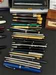 Group of Pens and Pencils, Fountain Pens (3) 14k Gold Nibs