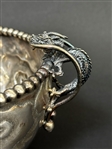 Derby Quadruple Silver Plate Hand Hammered Footed Bowl