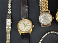 Large Group of Vintage Watches: Gold Filled, Movements