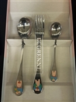Guy Degrenne Child's Stainless Set, Silverplated Hallmarked Luncheon Set