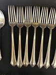 Gorham Silver Plate Flatware Set Lady Caroline Service for 8 & Extras