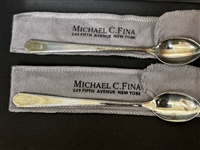 Michael C. Fina Fifth Ave., NY Sterling Silver Spoons in Original Bags