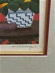 Thomas McKnight Serigraph Hudson River Valley Matted and Framed