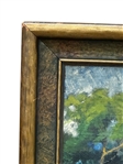 Bilane Oil Painting Oil on Board Farm Scene Woman With Cows