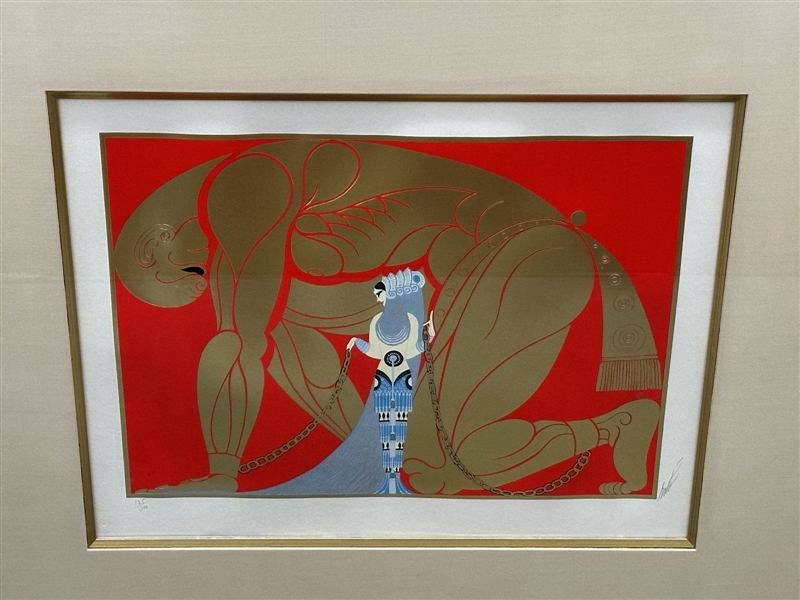 Erte (Romain de Tirtoff) Serigraph "Samson and Delilah"