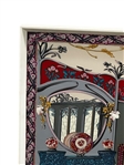 Louis Vuitton Silk Scarf Home Sweet Home Framed 