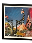 Barbara Remington Wilderness Lord of the Rings Poster of Middle Earth RARE 