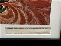 Barbara Remington Wilderness Lord of the Rings Poster of Middle Earth RARE 
