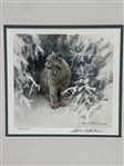 Robert Bateman S/N Lithograph Lynx in Snow