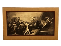 "LAurora" Guido Reni Early Lithograph Printed Johnson Gordon