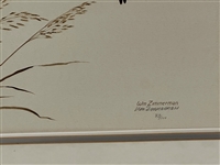 William Zimmerman Lithograph Wood Ducks