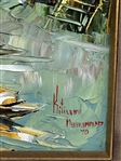 Kitilerk Muhummad Thailand Oil on Canvas By The Canal