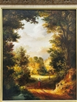 Oil on Canvas Landscape Scene Signed