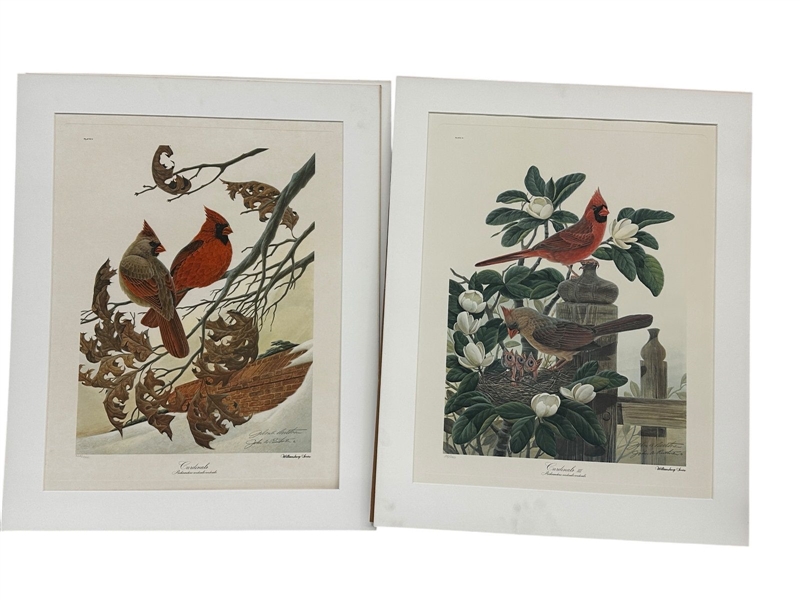 (2) John Ruthven Signed Lithographs Cardinals, Cardinals III