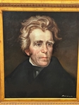 President Andrew Jackson Later Oil Painting by Romanus