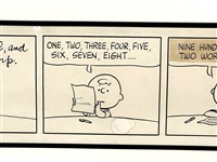 Charles Schulz (1922-2000) Original Peanuts Comic Strip 9-15-1965