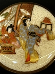 Meiji Period Royal Satsuma Porcelain Brooch