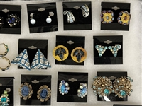 (31) Pairs of Costume Earrings: Japan, Coro, Selini, Gold Filled, Others