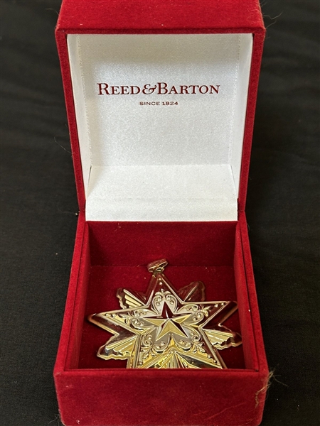 Reed and Barton Sterling Silver Christmas Ornament Star 4th Edition With Original Box