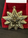 Reed and Barton Sterling Silver Christmas Ornament Star 4th Edition With Original Box