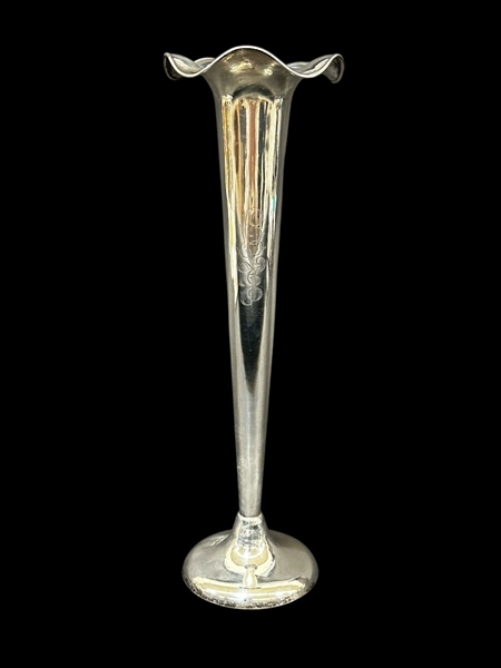 Sterling Silver Weighted Trumpet Vase