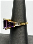 14k Gold and Amethyst Ring