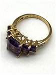 14k Gold and Amethyst Ring