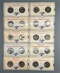 Complete Set Sterling Silver Medallic History of America from The Danbury Mint