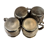FB Rogers Silver Plate Punch Bowl Cups and Towle Ladle and Cups