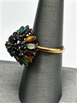 14k Gold Filled Ring Cathedral Setting With Gemstones