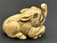 (21) Group of Antique Netsuke Figures: Karakuri, Katabori, Manju