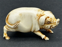 (21) Group of Antique Netsuke Figures: Karakuri, Katabori, Manju