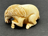 (21) Group of Antique Netsuke Figures: Karakuri, Katabori, Manju