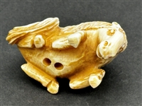 (21) Group of Antique Netsuke Figures: Karakuri, Katabori, Manju