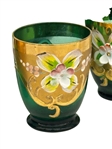 Czech Glass Cordial and Decanter Set