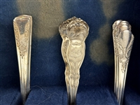 Group of Silver Plate Flatware Pieces Mixed Group
