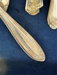 Group of Silver Plate Flatware Pieces Mixed Group