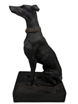 Pair Bronze Greyhound Dogs Bookends
