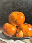 Joan Alex Potter (b.1935) Still Life Fruit Oil Painting Gilded Frame
