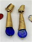 (2) Pairs Vintage Costume Earrings