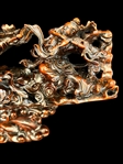 Chinese Boxwood Carved Figural Group 