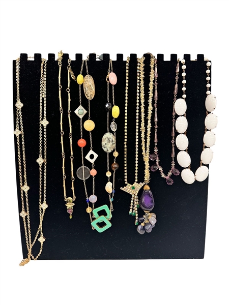 (7) Vintage Costume Jewelry Necklaces