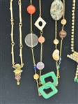 (7) Vintage Costume Jewelry Necklaces