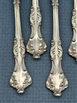 (6) Rogers Bros. Demitasse Silver Plate Spoons 1906 Crest